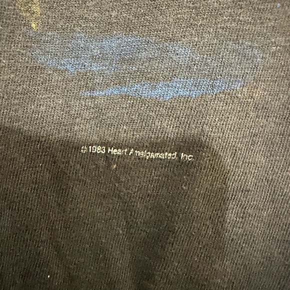 Real Vintage Official 83/84 Heart Passion Works Candies Tour Muscle Tee Size L - Picture 4 of 7